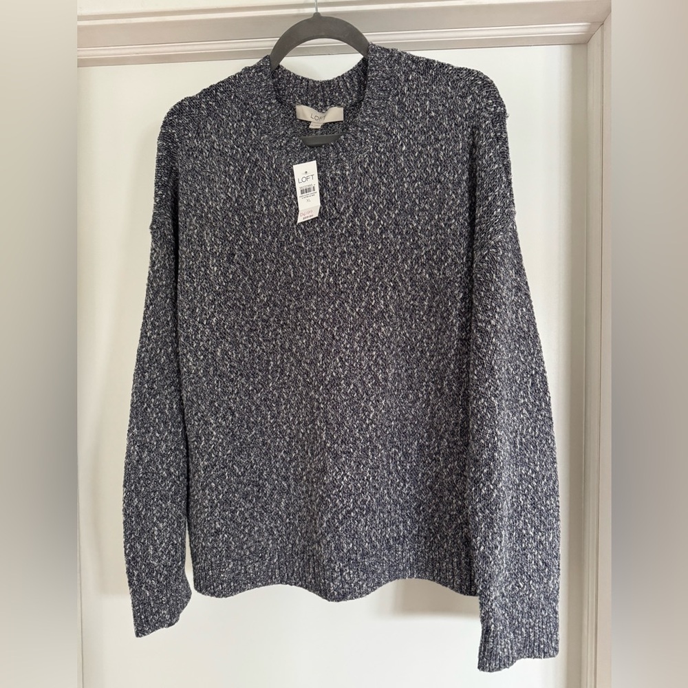 LOFT Women's Charcoal Crewneck Sweater Size XL NWT
